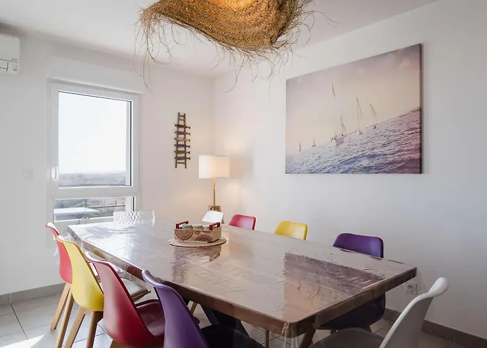 Lumineux Et Climatise Avec Wifi Et Parking A Narbonne-plage - Fr-1-409-202 Διαμέρισμα *